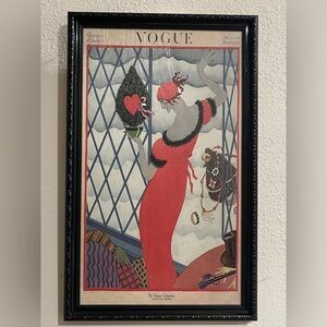 Vogue Art Print with Black Frame